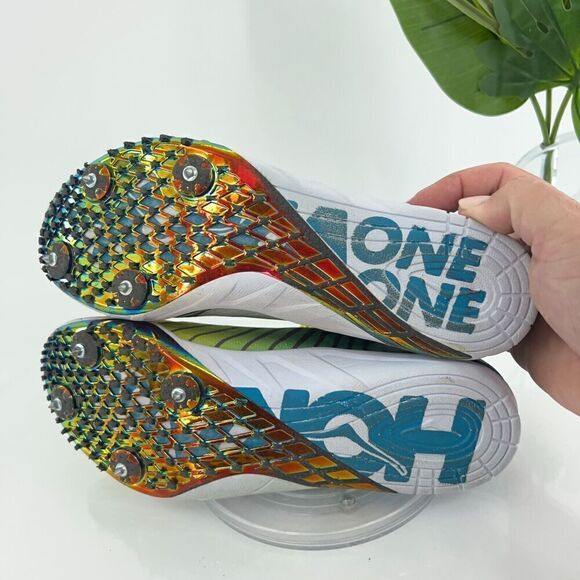 Hoka One One Speed Evo R Rio Women's 8 Shoes Running Track Yellow Green Silver - Picture 5 of 12